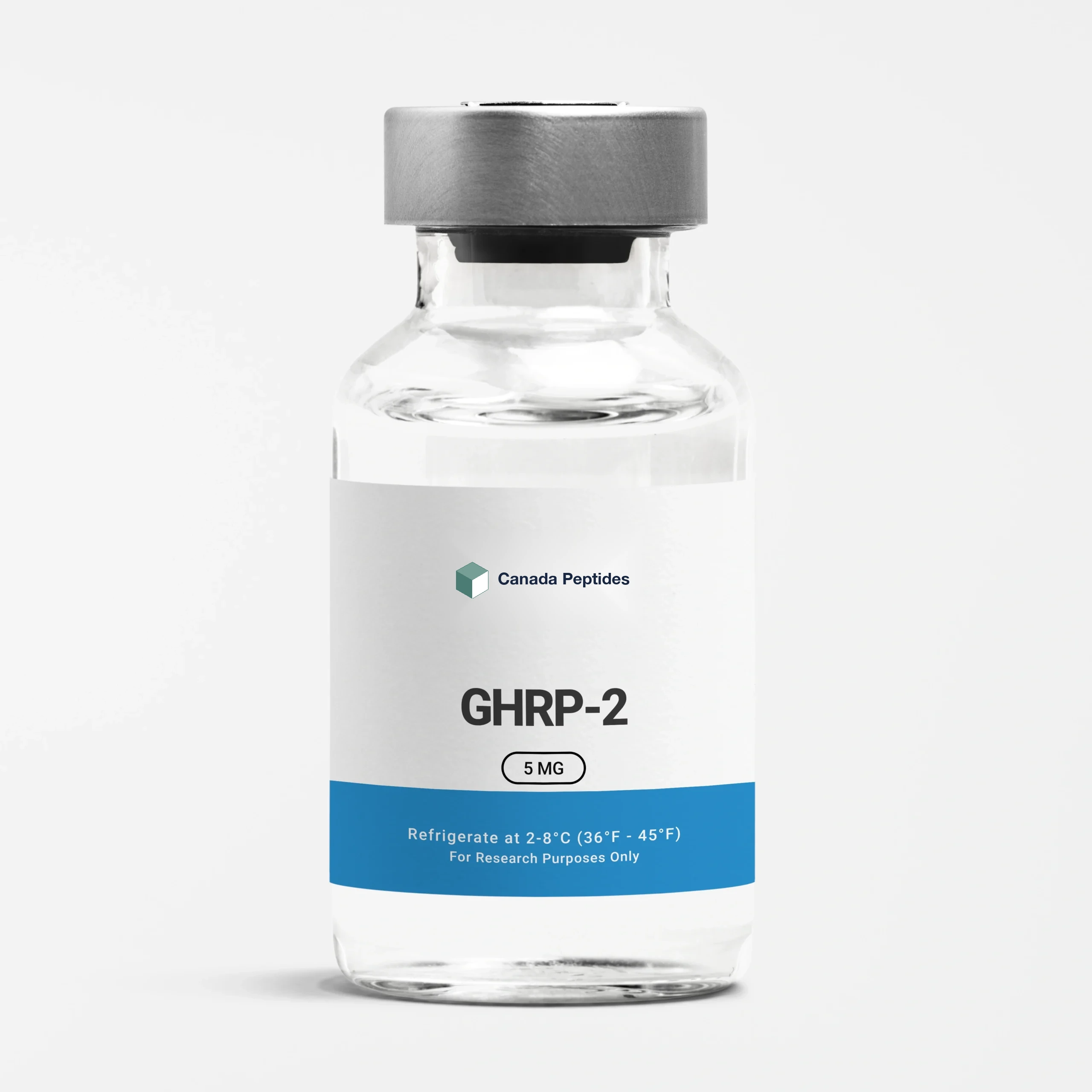 GHRP-2 5 mg lyophilized reference standard vial — Canada Peptides CP-014
